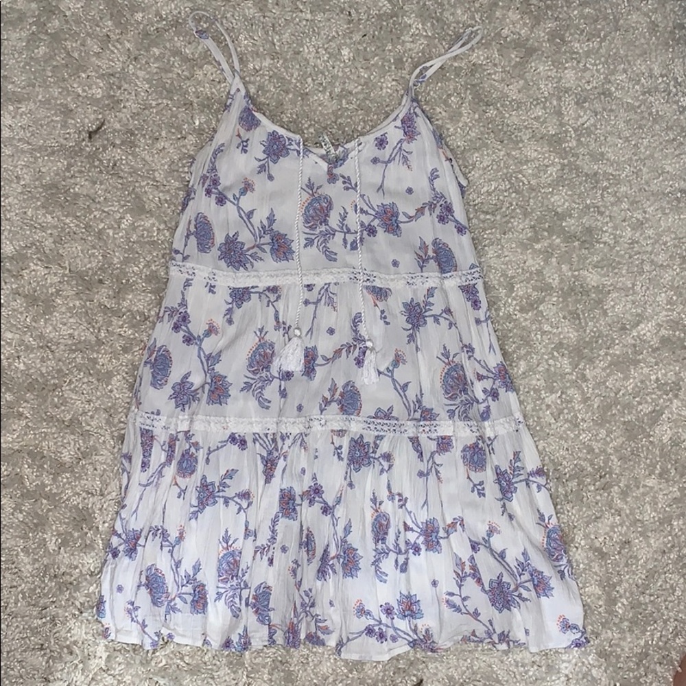White floral dress
